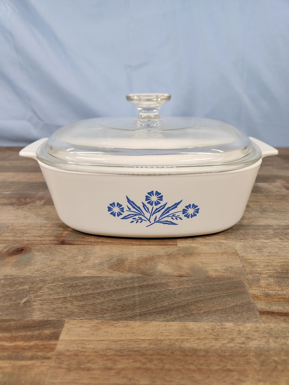 CorningWare Blue Cornflower Covered Casserole